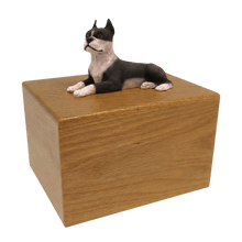 Simply Series Boston Terrier, Lying Down Figurine Pet Cremation Urn - Funeral.com, Inc.