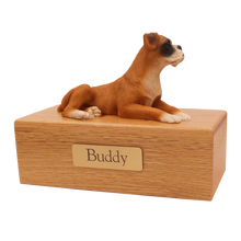 Simply Series Boxer, Ears Down Figurine Pet Cremation Urn - Funeral.com, Inc.