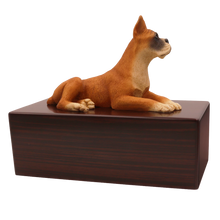Simply Series Boxer, Ears Up Figurine Pet Cremation Urn - Funeral.com, Inc.