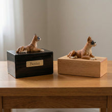 Simply Series Boxer, Ears Up Figurine Pet Cremation Urn - Funeral.com, Inc.