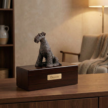 Simply Series Bronze Airedale Terrier, Sitting Figurine Pet Cremation Urn - Funeral.com, Inc.