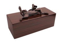 Simply Series Bronze Bloodhound, Playful Lying Down Figurine Pet Cremation Urn - Funeral.com, Inc.