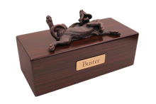 Simply Series Bronze Bloodhound, Playful Lying Down Figurine Pet Cremation Urn - Funeral.com, Inc.
