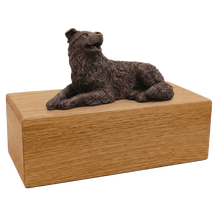Simply Series Bronze Border Collie, Lying Down Figurine Pet Cremation Urn - Funeral.com, Inc.