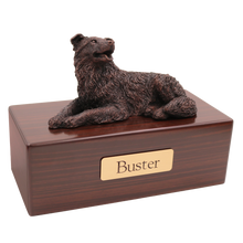 Simply Series Bronze Border Collie, Lying Down Figurine Pet Cremation Urn - Funeral.com, Inc.