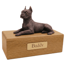 Simply Series Bronze Boston Terrier, Lying Down Figurine Pet Cremation Urn - Funeral.com, Inc.