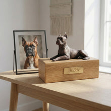 Simply Series Bronze Boston Terrier, Lying Down Figurine Pet Cremation Urn - Funeral.com, Inc.