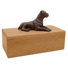 Simply Series Bronze Boxer, Ears Down Figurine Pet Cremation Urn - Funeral.com, Inc.