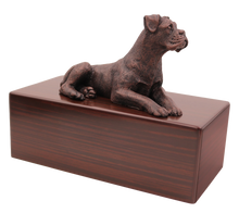 Simply Series Bronze Boxer, Ears Down Figurine Pet Cremation Urn - Funeral.com, Inc.
