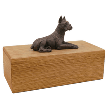Simply Series Bronze Boxer, Ears Up Figurine Pet Cremation Urn - Funeral.com, Inc.