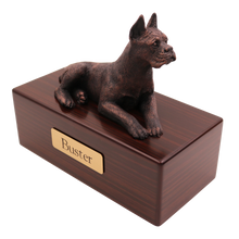 Simply Series Bronze Boxer, Ears Up Figurine Pet Cremation Urn - Funeral.com, Inc.