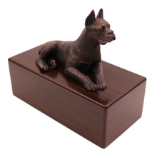 Simply Series Bronze Boxer, Ears Up Figurine Pet Cremation Urn - Funeral.com, Inc.