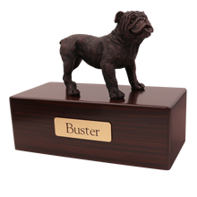 Simply Series Bronze Bulldog, Standing Figurine Pet Cremation Urn - Funeral.com, Inc.