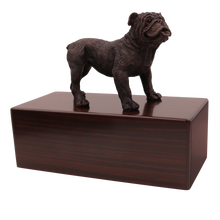 Simply Series Bronze Bulldog, Standing Figurine Pet Cremation Urn - Funeral.com, Inc.
