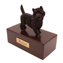 Simply Series Bronze Cairn Terrier, Standing Figurine Pet Cremation Urn - Funeral.com, Inc.
