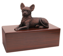 Simply Series Bronze Chihuahua, Lying Down Figurine Pet Cremation Urn - Funeral.com, Inc.