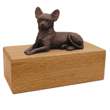 Simply Series Bronze Chihuahua, Lying Down Figurine Pet Cremation Urn - Funeral.com, Inc.