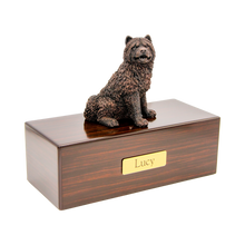 Simply Series Bronze Chow Chow, Sitting Figurine Pet Cremation Urn - Funeral.com, Inc.