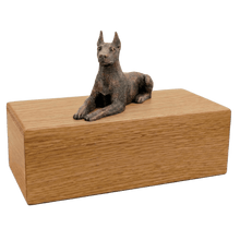 Simply Series Bronze Doberman, Ears Up Figurine Pet Cremation Urn - Funeral.com, Inc.