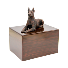 Simply Series Bronze Doberman, Ears Up Figurine Pet Cremation Urn - Funeral.com, Inc.
