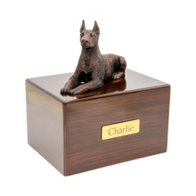 Simply Series Bronze Doberman, Ears Up Figurine Pet Cremation Urn - Funeral.com, Inc.