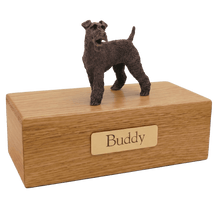 Simply Series Bronze Fox Terrier, Standing Figurine Pet Cremation Urn - Funeral.com, Inc.