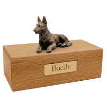 Simply Series Bronze German Shepherd, Lying Down Figurine Pet Cremation Urn - Funeral.com, Inc.