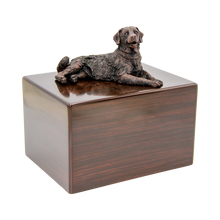 Simply Series Bronze Golden Retriever, Lying Down Figurine Pet Cremation Urn - Funeral.com, Inc.