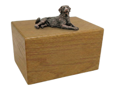 Simply Series Bronze Golden Retriever, Lying Down Figurine Pet Cremation Urn - Funeral.com, Inc.