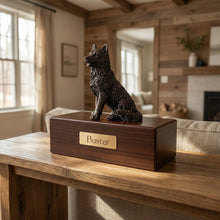 Simply Series Bronze Husky, Sitting Figurine Pet Cremation Urn - Funeral.com, Inc.