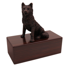Simply Series Bronze Husky, Sitting Figurine Pet Cremation Urn - Funeral.com, Inc.