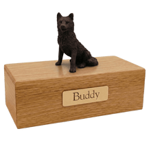 Simply Series Bronze Husky, Sitting Figurine Pet Cremation Urn - Funeral.com, Inc.