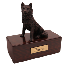 Simply Series Bronze Husky, Sitting Figurine Pet Cremation Urn - Funeral.com, Inc.