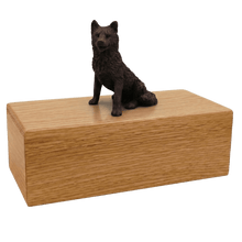 Simply Series Bronze Husky, Sitting Figurine Pet Cremation Urn - Funeral.com, Inc.