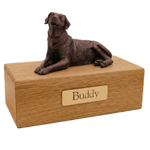Simply Series Bronze Labrador, Lying Down Figurine Pet Cremation Urn - Funeral.com, Inc.