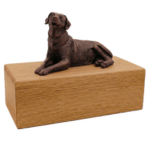 Simply Series Bronze Labrador, Lying Down Figurine Pet Cremation Urn - Funeral.com, Inc.
