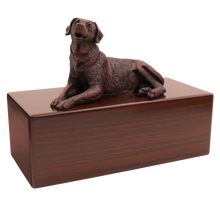 Simply Series Bronze Labrador, Lying Down Figurine Pet Cremation Urn - Funeral.com, Inc.