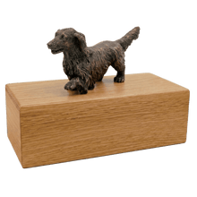 Simply Series Bronze Long - haired Dachshund, Walking Figurine Pet Cremation Urn - Funeral.com, Inc.