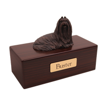 Simply Series Bronze Maltese, Lying Down Figurine Pet Cremation Urn - Funeral.com, Inc.