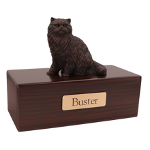 Simply Series Bronze Persian, Sitting Figurine Pet Cremation Urn - Funeral.com, Inc.