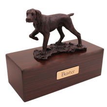 Simply Series Bronze Pointer, Walking Figurine Pet Cremation Urn - Funeral.com, Inc.