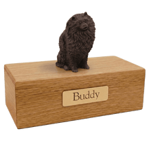 Simply Series Bronze Pomeranian, Sitting Figurine Pet Cremation Urn - Funeral.com, Inc.