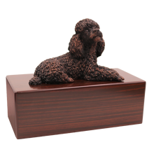Simply Series Bronze Poodle, Lying Down Figurine Pet Cremation Urn - Funeral.com, Inc.