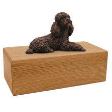 Simply Series Bronze Poodle, Lying Down Figurine Pet Cremation Urn - Funeral.com, Inc.