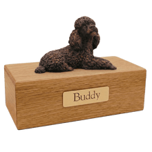 Simply Series Bronze Poodle, Lying Down Figurine Pet Cremation Urn - Funeral.com, Inc.