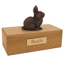 Simply Series Bronze Rabbit, Sitting Figurine Pet Cremation Urn - Funeral.com, Inc.