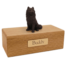 Simply Series Bronze Samoyed, Sitting Figurine Pet Cremation Urn - Funeral.com, Inc.