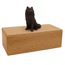 Simply Series Bronze Samoyed, Sitting Figurine Pet Cremation Urn - Funeral.com, Inc.
