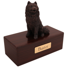 Simply Series Bronze Samoyed, Sitting Figurine Pet Cremation Urn - Funeral.com, Inc.