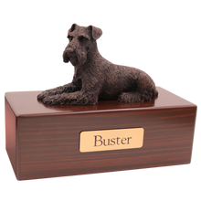 Simply Series Bronze Schnauzer, Ears Down Figurine Pet Cremation Urn - Funeral.com, Inc.